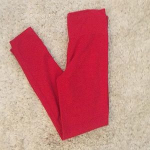 Red leggings Charlotte Russe